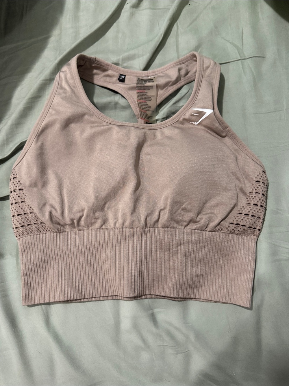 Gymshark Seamless High-Support Sports Bra - Taupe Pink
